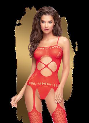 Эротический комбинезон Penthouse Hot nightfall red (XL)