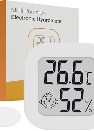 Термометр, гигрометр мини цифровой с LED дисплеем градусник, в...