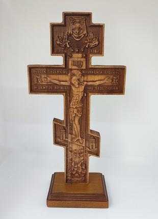 Крест распятие резной 29×18 см