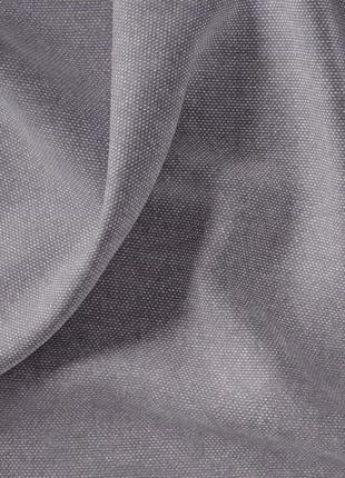 Ткань портьерная однотонная фонлук canvas v-340 темно сіра