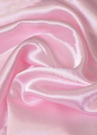 Ткань костюмная креп-сатин ніжно рожевий