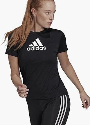 Футболка adidas primeblue designed 2 move logo sport tee black...