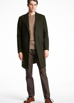 Новое мужское шерстяное пальто lindbergh white recycled wool g...