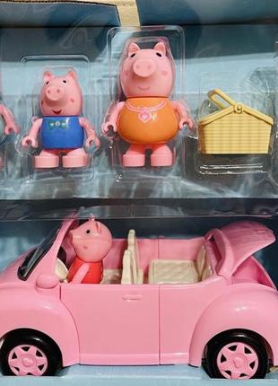 Игровой набор машина свинка пеппа на батарейках, peppa pig