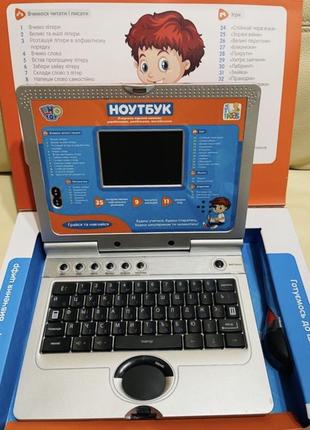 Дитячий інтерактивний ноутбук, розвиваючий, навчальний, 35 фун...