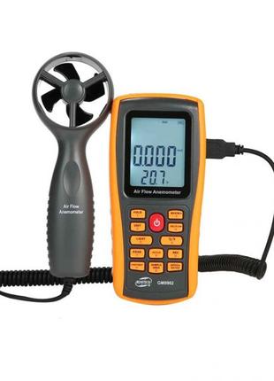 Анемометр-термометр USB 0,3-45 м/с, 0-45 °C BENETECH GM8902