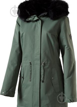 Куртка mckinley, пальто, парка, оливковое, xxs, xl, на меху, т...