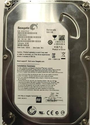 Жорсткий диск Seagate Barracuda 500GB 7200rpm 16MB ST500DM002 ...