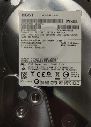 Жесткий диск Hitachi HGST Ultrastar 1TB 1000Gb 7200rpm 32MB A7...