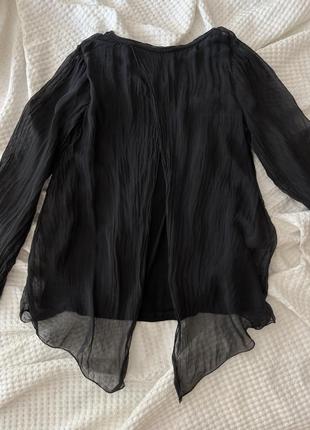 La fee maraboutee шелковая кофта, блуза в стиле maison margiela