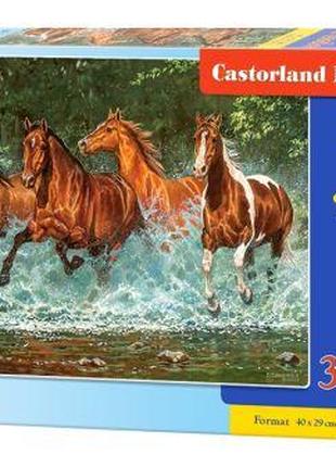 Пазлы "Лошади, бегущие по воде", 300 элементов [tsi56434-ТSІ]