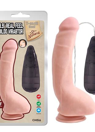 Вибратор на присоске Real Feel 9.9 inch з пультом Chisa