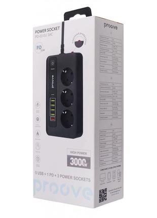 Сетевой фильтр удлинитель Proove Power Socket PD-03