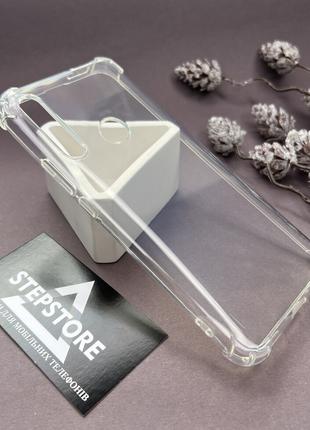 Чехол для Huawei P Smart Z прозрачный силиконовый с уголками з...
