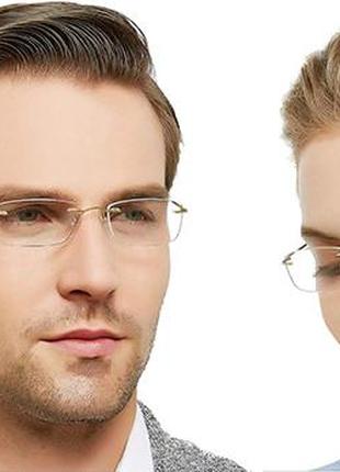 Сверхлегкие Ретро очки Титан +1.5 +2.0 и +2.5 Немецкий бренд Fone