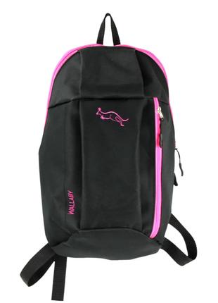 Міський рюкзак Wallaby 151 чорний з рожевим