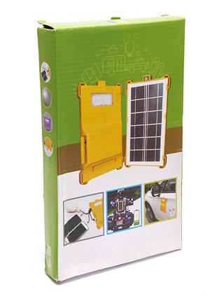 Портативная солнечная панель с светодиодным фонариком USB-акку...