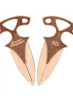 Комплект сувенирных ножей деревянных "тычковое дерево" dag-w