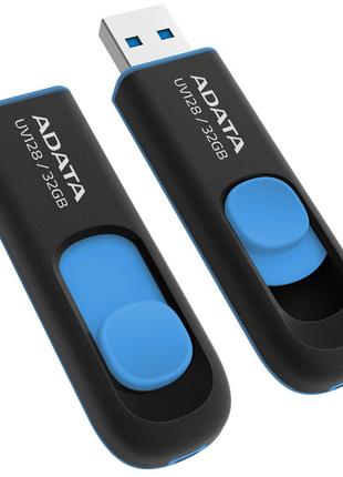 USB накопитель ADATA UV128 32GB USB 3.2 Black (AUV128-32G-RBE)