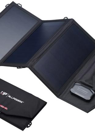 Солнечное зарядное устройство Allpowers 21W до 18V 2 USB 5V + ...