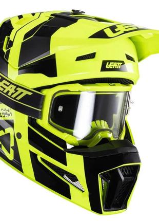 Шолом LEATT Helmet Moto 3.5 + Goggle (Citrus), M, M