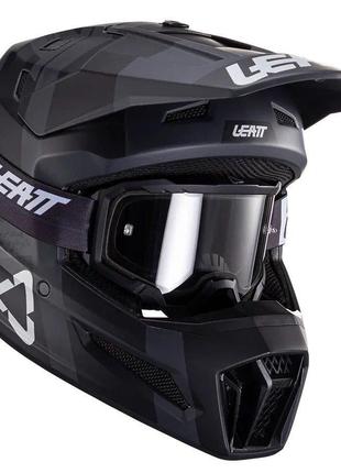 Шолом LEATT Helmet Moto 3.5 + Goggle (Black), M, M