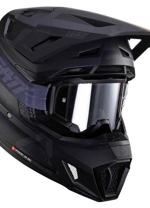 Шолом LEATT Helmet Moto 7.5 + Goggle (Stealth), M, M