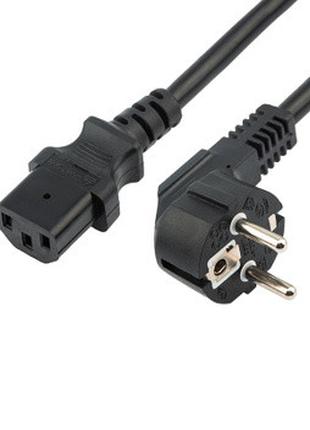 AC силовий кабель 100-240v C13/C14 3pin (2.1a) (1.2m)