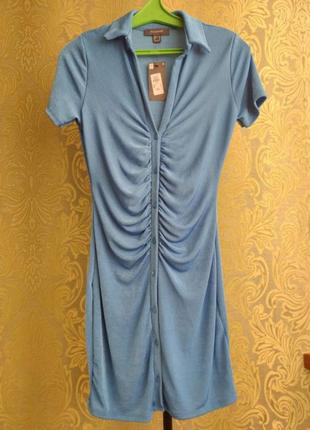 Блакитна сукня плаття мiдi primark