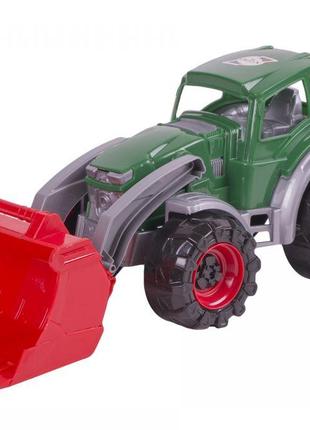 Трактор погрузчик (зеленый)