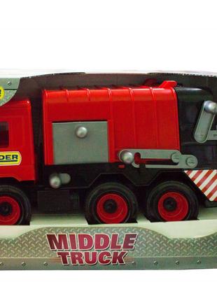 Мусоровоз "Middle truck" (красный)