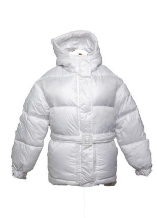 Жіноча білосніжна зимова куртка