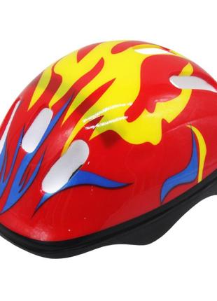 Защитный детский шлем для спорта, красный