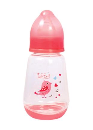 Пляшка для годування, 150 мл, 0 місяців, рожевий
