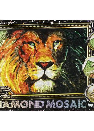 Алмазная живопись "DIAMOND MOSAIC. Лев"