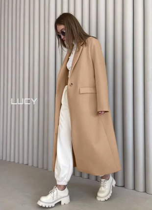 Женское длинное кашемировое пальто 42;44; 46 (2 цвета) rin847-...