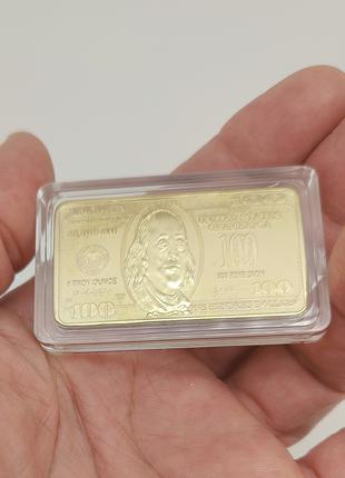 Сувенир "Золотые 100 долларов" арт. 01228