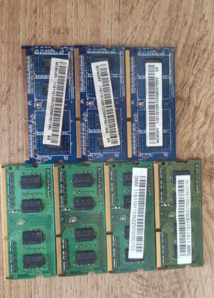 Память DDR3 для ноутбука об'єм 1 Gb, ціна за 1 планку