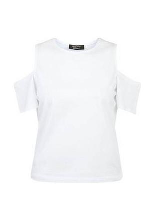 Белая футболка new look для девочки 12-13 лет, 152-158 см