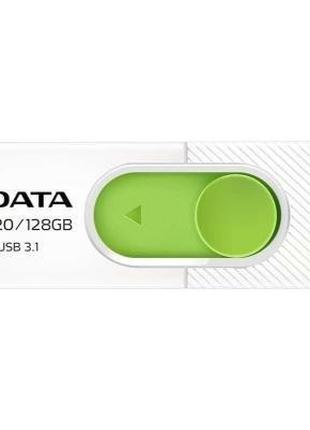 USB флешнакопичувач ADATA 128 GB UV320 White/Green USB 3.1 (AU...
