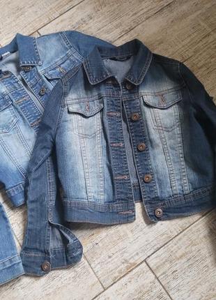 Джинсові куртки для дівчат 5-6 років
