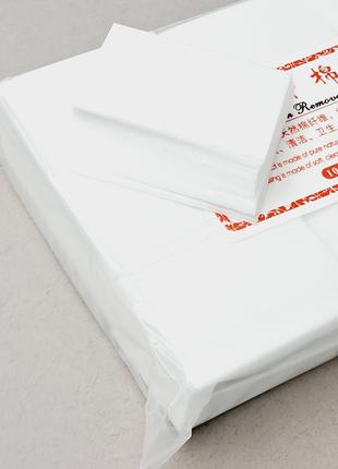 Белые безворсовые салфетки для маникюра 700 шт