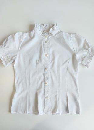 Блуза шкільна з коротким рукавом