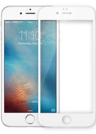 Full Cover защитное стекло для iPhone 6 Plus 5.5" - White