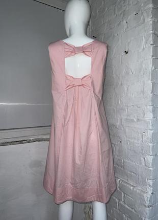 Милое розовое платье широкого кроя с бантиками на спине melite...