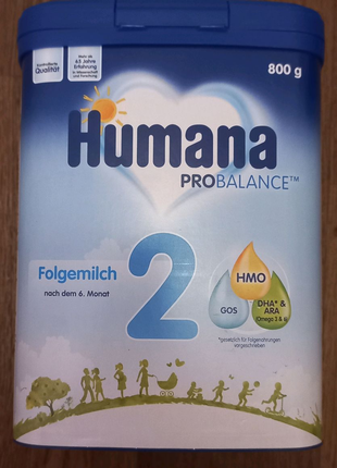 Humana 2 800g. Молочная смесь премиум класса Хумана-2