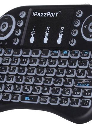 Беспроводная мини-клавиатура с тачпадом и подсветкой W-Shark I...