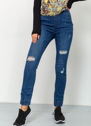 Женские джинсы с манжетами синего цвета 164R139 от магазина Sh...