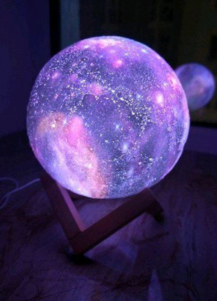Настольный ночник светильник луна Magic 3D COLOR Moon Light RGB