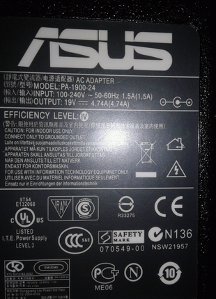 Адаптер для ноутбука Asus  4.74A 19v